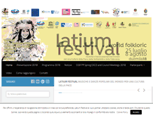 Tablet Screenshot of latiumfestival.it